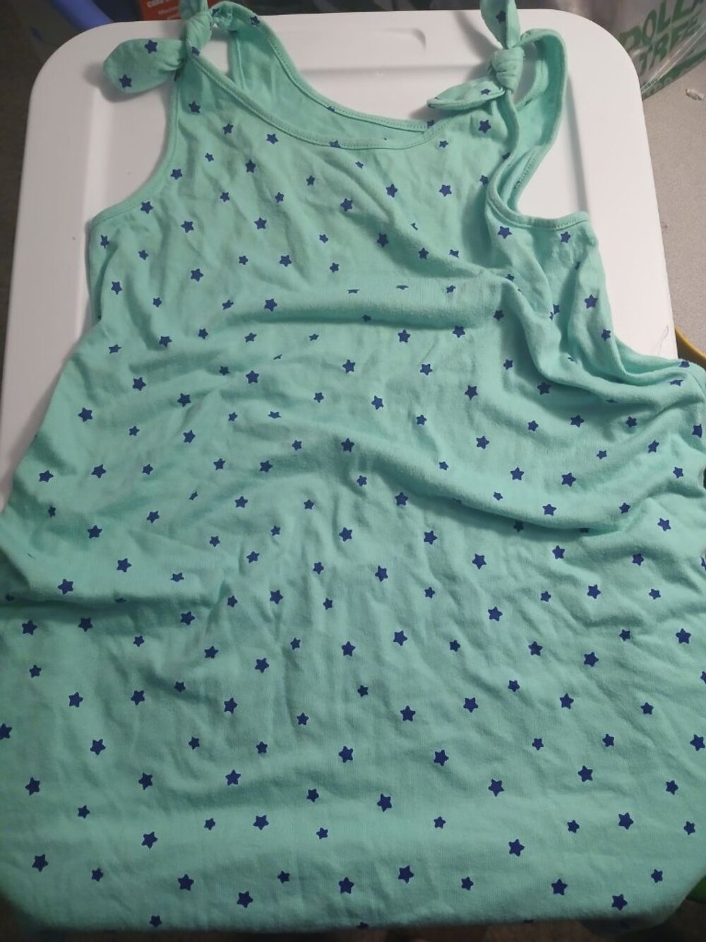 Cat & Jack L 10/12 Girls Blue Star Dress